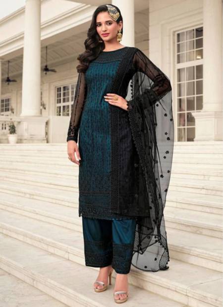 Blue And Black Swati Fancy Wear Latest Stylist Designer Salwar Suit Collection 3401 